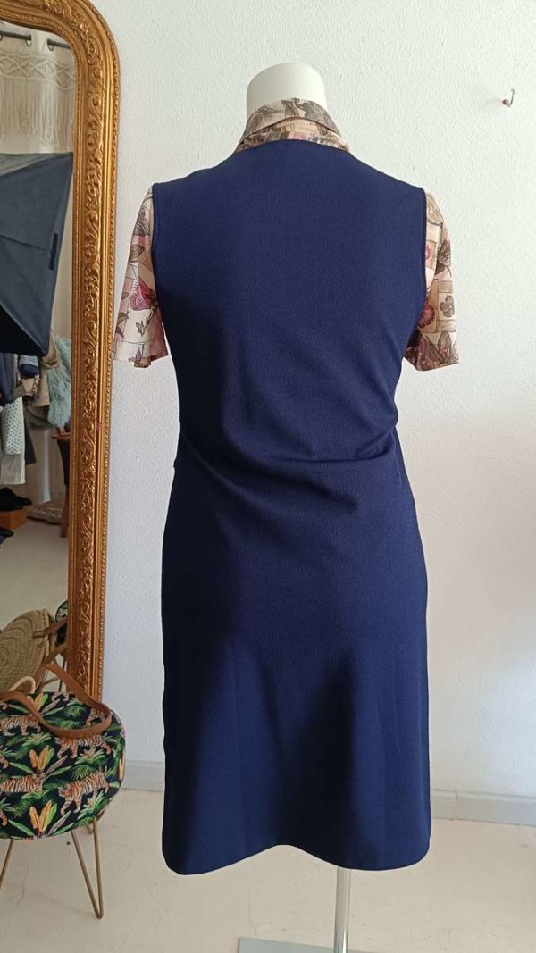 robe vintage bleu marine