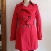 trench moderne rouge