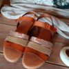 sandales en cuir jordina