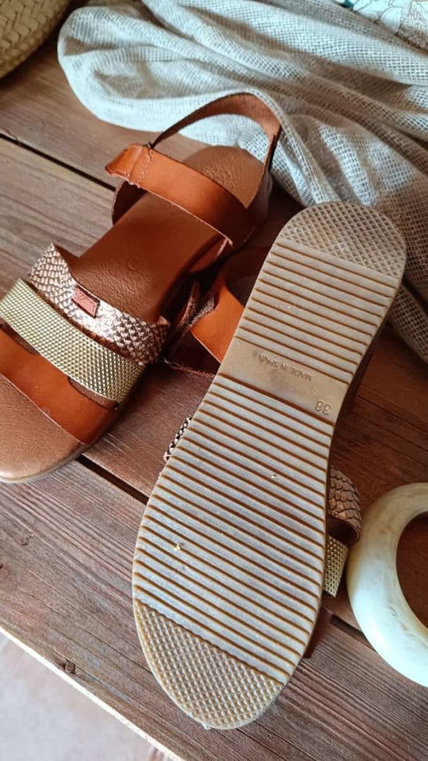 sandales en cuir