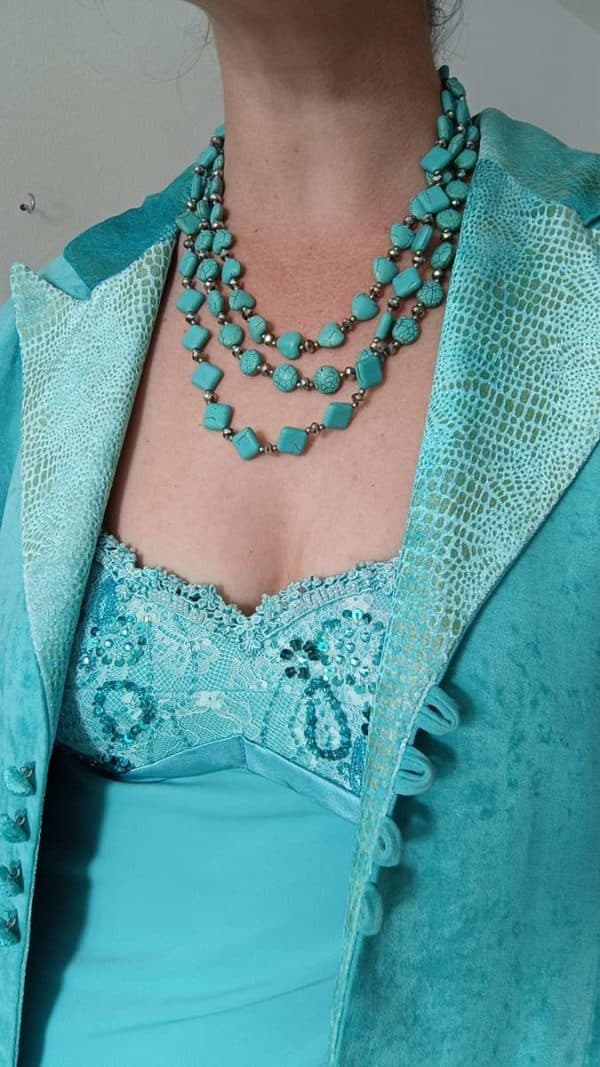 Collier turquoises vintage