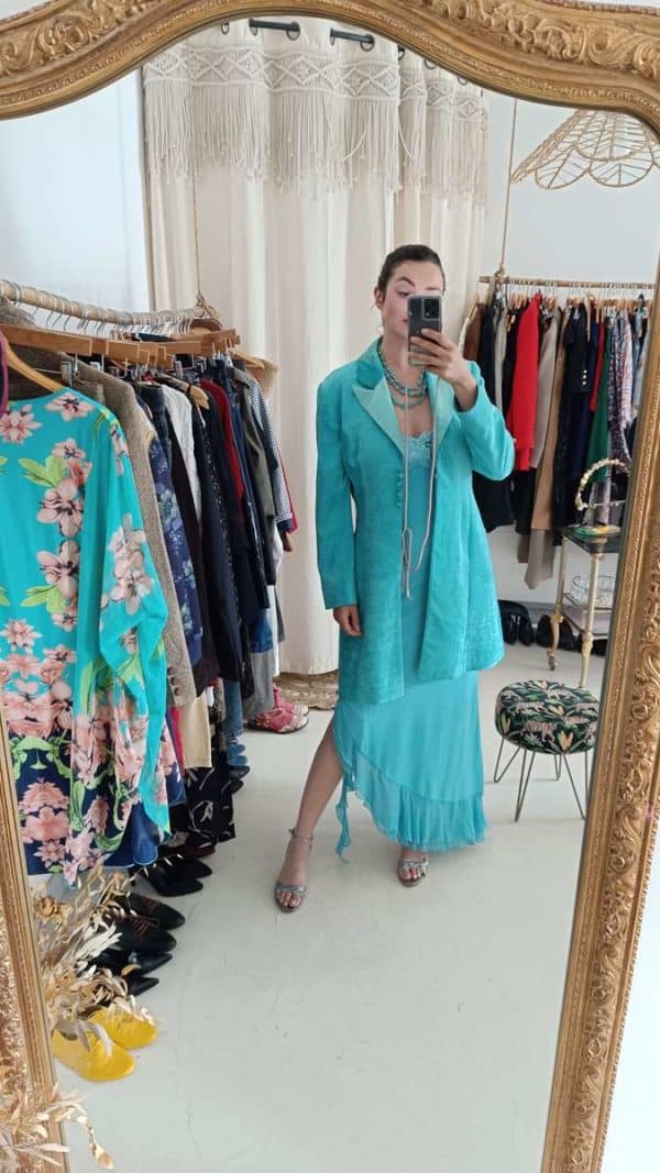 robe turquoise