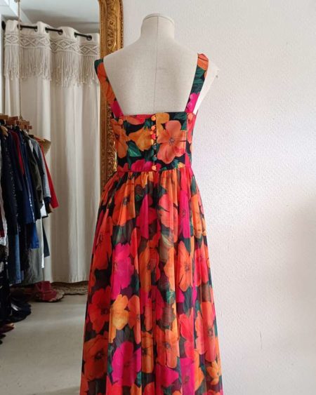 robe à fleurs vintage