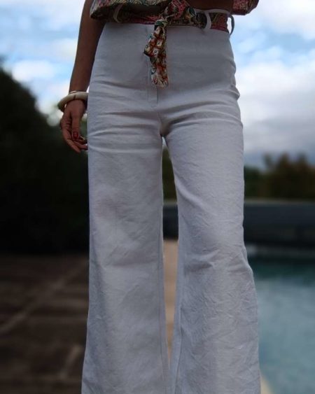 pantalon blanc made in France