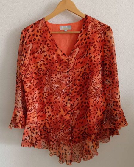 blouse voile animal