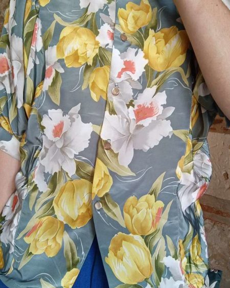 blouse à fleurs vintage