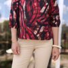 blouse rouge viscose