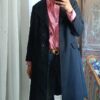 manteau noir vintage