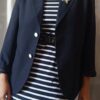 blazer vintage bleu marine