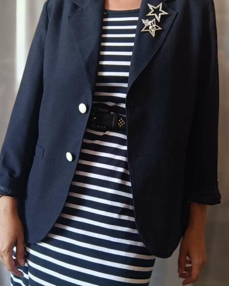 blazer vintage bleu marine