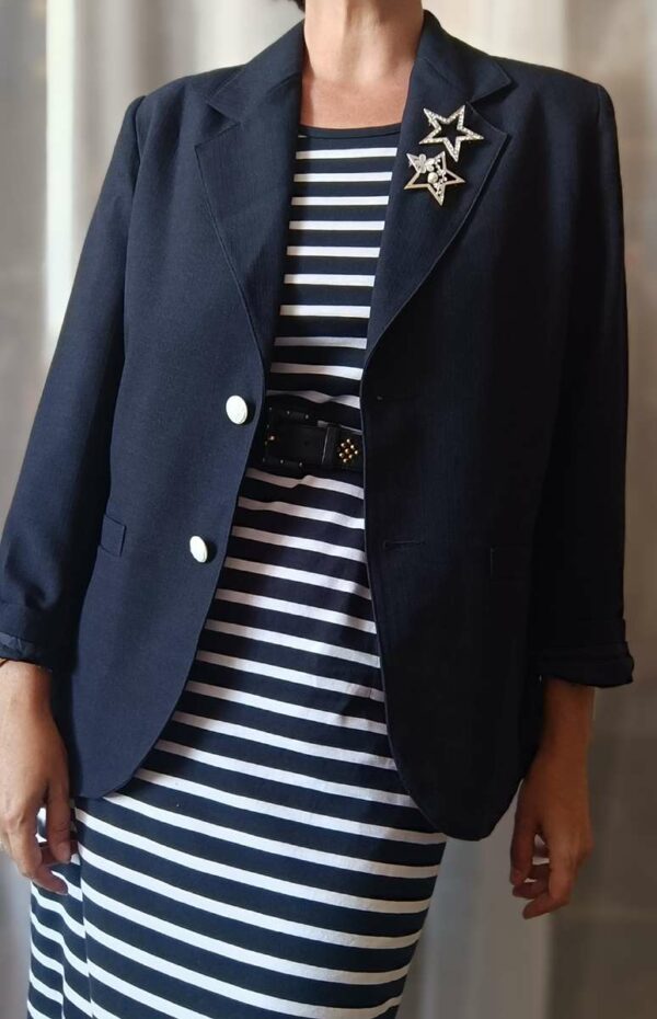 blazer vintage bleu marine