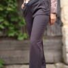 pantalon droit gris