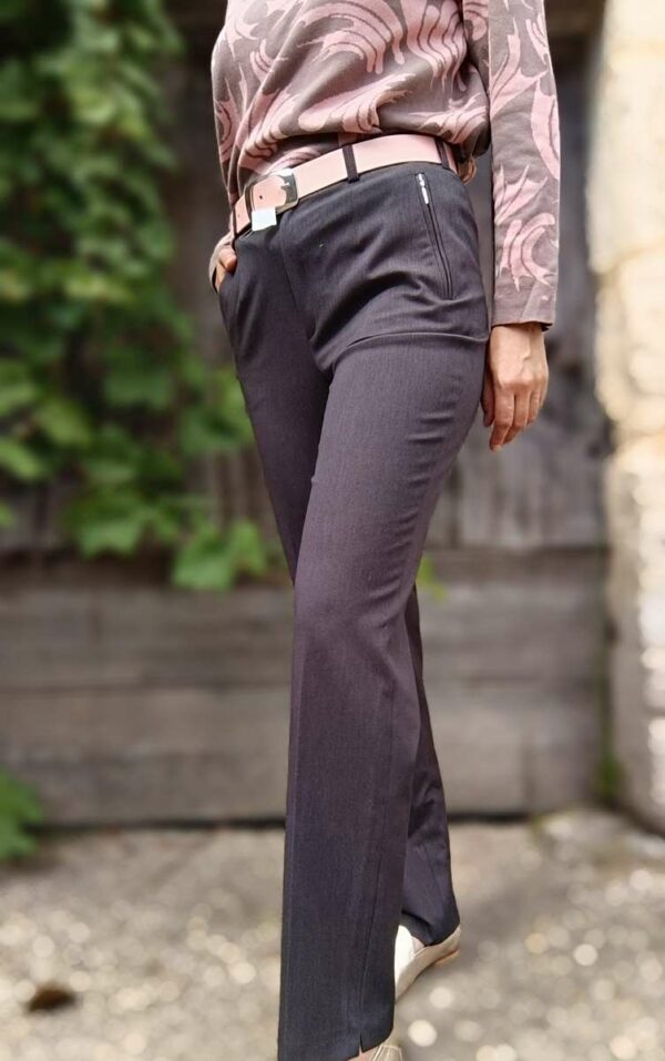 pantalon droit gris