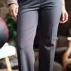 pantalon droit gris