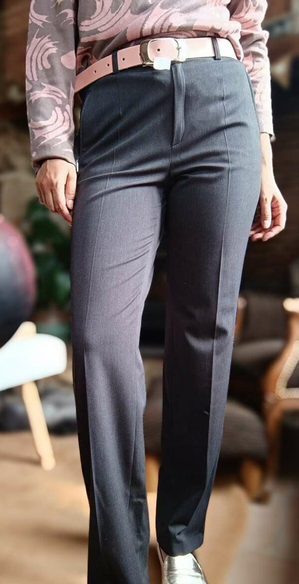 pantalon droit gris