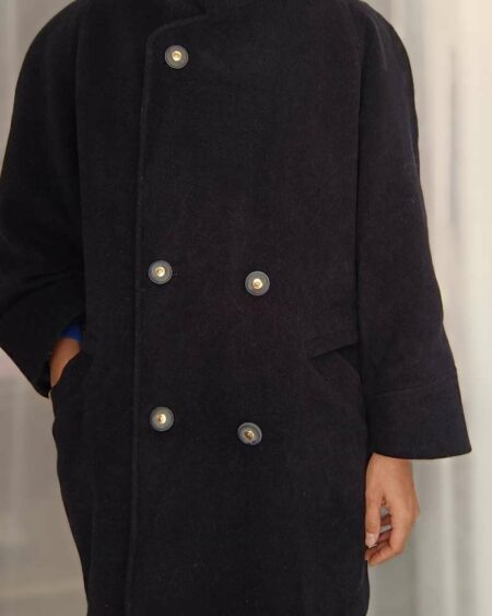 manteau laine et cachemire vintage