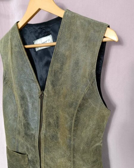 gilet cuir sans manche