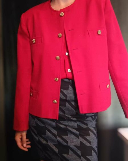 Veste rouge vintage