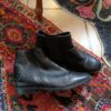 bottines cuir noir reflex