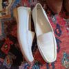 mocassins cuir blanc