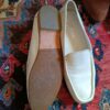 mocassins cuir blanc