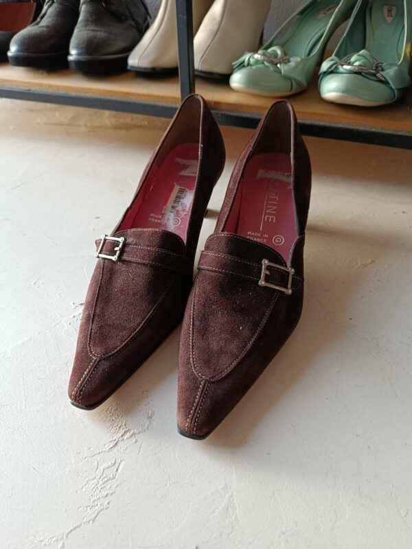 mocassins cuir marron