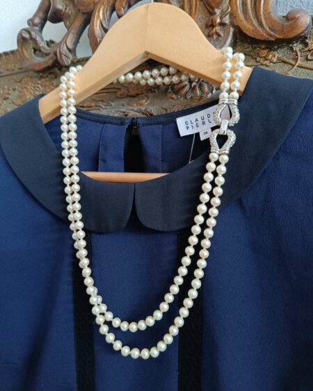 collier perles vintage