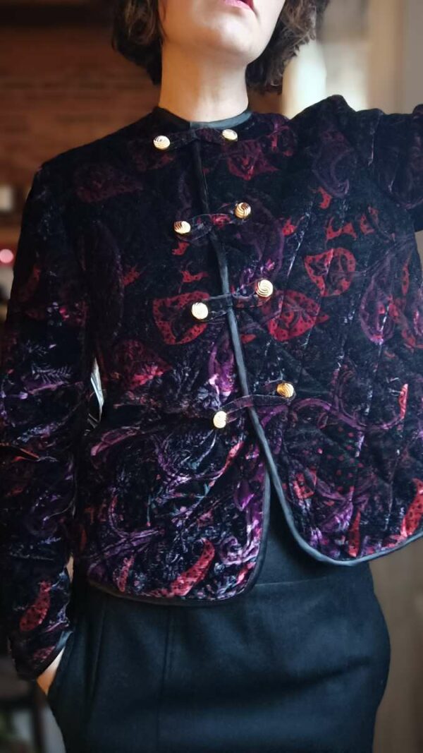 veste en velours vintage