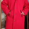 manteau vintage rouge