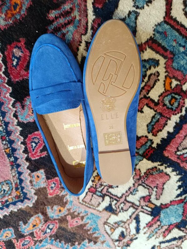 mocassins bleu