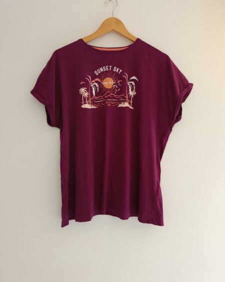 Tee shirt violet t46