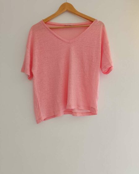 Tee shirt rose oversize t38
