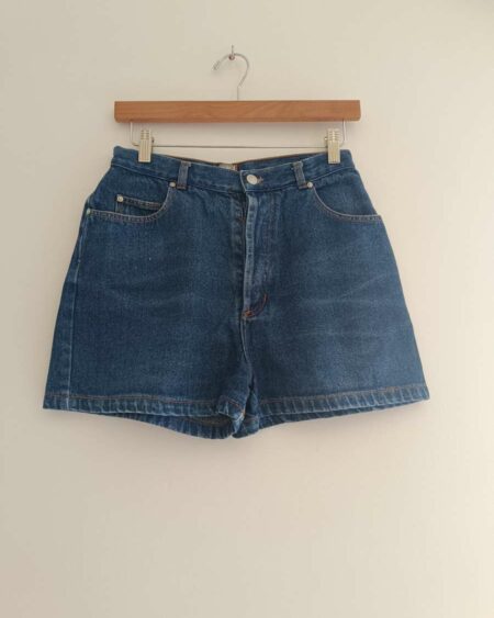 Short en jeans taille haute t38