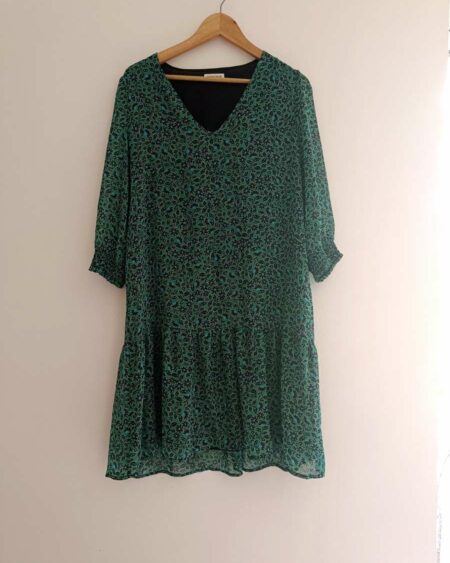 Robe motifs verts t40