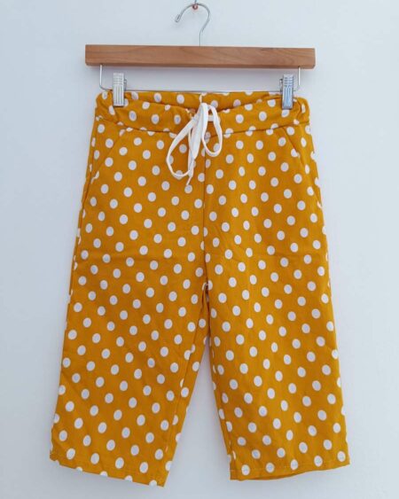 Capri à pois jaune t36
