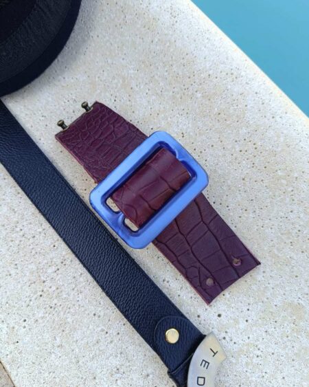 Bracelet manchette cuir Psychofripes