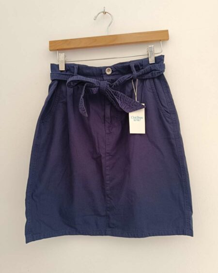Jupe 100% coton bleue marine t36