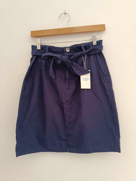 Jupe 100% coton bleue marine t36