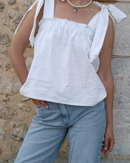 Top à nouer coton Psychofripes t unique 36/38/40