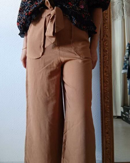 Pantalon palazzo wide leg t40