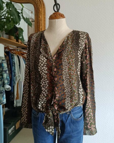 Blouse à fleurs t40