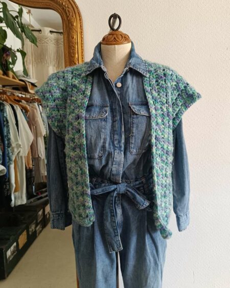 Gilet sans manches en laine t unique