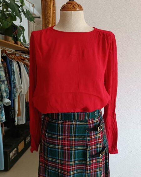 Blouse basic rouge t38