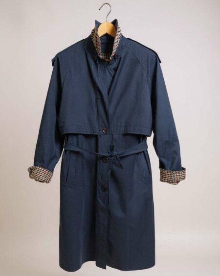 Trench rayé bleu marine t40