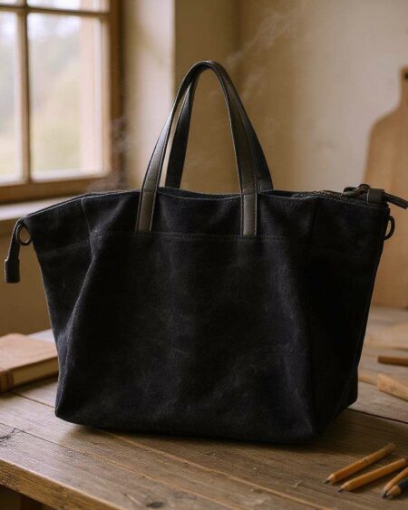 Cabas cuir véritable