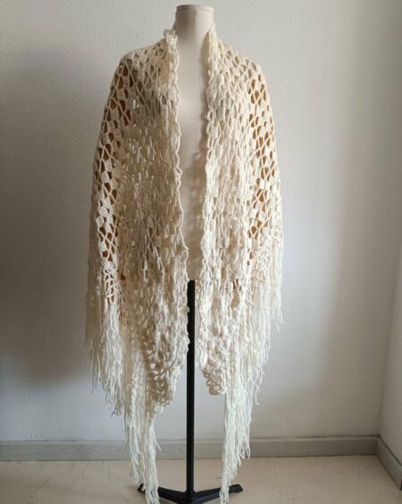 Châle oversize tricoté