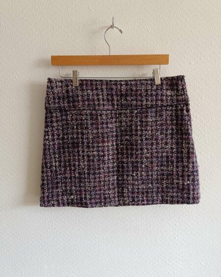 Mini jupe en tweed t40