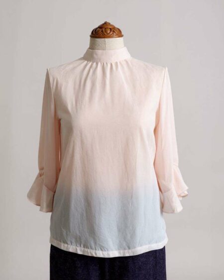 Blouse fluide rose poudrée t38