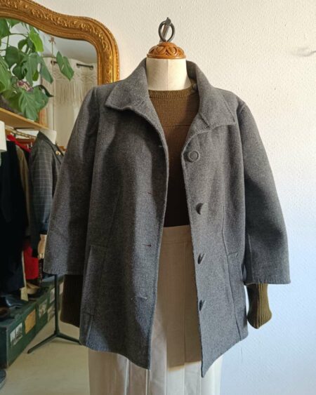 Manteau gris 100% laine Talbots t42/44