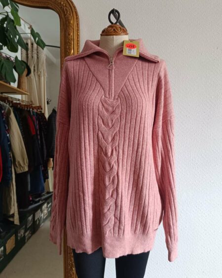 Pull rose oversize ou t46
